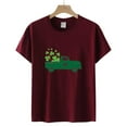 thumbnail image 4 of QIPOPIQ T-Shirts à Manches Courtes pour Femmes à Col Rond St. Patrick's Day T-Shirts Hauts T-Shirt Trèfle T-Shirt Vert Tunique St Patricks Day T-Shirts Tee T-Shirt Noël Fêtes T-Shirts Graphiques Offres, 4 of 4