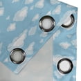 thumbnail image 4 of Ambesonne Blue White Grommet Curtain, Cartoon Sky Clouds, 50" x 84", Pale Blue Pale Blue, 4 of 6