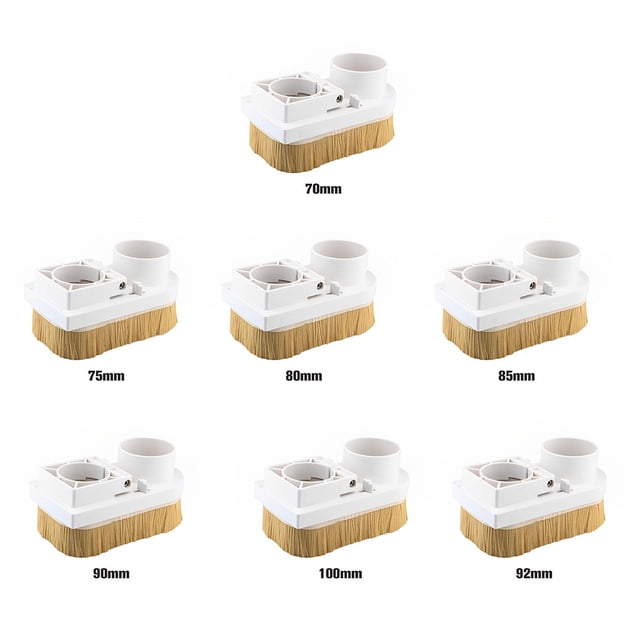 pitrice Universal Spindle Milling Machine Dust Collector Replacement Cover Brush Protector Machines Carpenter Attachment 70mm 85mm