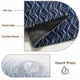 thumbnail image 6 of Modern Navy Blue Round Area Rug 3Ft Washable Small Circle Rugs for Kitchen Entryway, Abstract Ombre Geometric Morocco Non-Slip Carpet Floor Mats Indoor Outdoor Carpet Runner Aesthetic Home Decor, 6 of 8