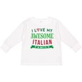 thumbnail image 3 of Inktastic Italy Love My Awesome Italian Family Boys or Girls Long Sleeve Toddler T-Shirt, 3 of 5
