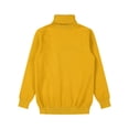 thumbnail image 4 of inhzoy Kids Boys Turtleneck Knitted Pullover Thermal Tops Long Sleeve Sweatshirt Jumper Yellow 2-3, 4 of 6
