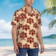 thumbnail image 3 of Sigee Thanksgiving Sketch Turkey for Men’s Casual Beach Summer Shirts Funky Hawaiian Shirt for Men Hawaiian Shirts,Medium, 3 of 7