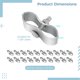 thumbnail image 4 of 20 juegos de abrazaderas para paneles de perrera para perros, abrazaderas para cercas de eslabones de cadena, piezas de clips de cerca de metal de 1-3/8 '', abrazaderas temporales para perreras para p, 4 of 5