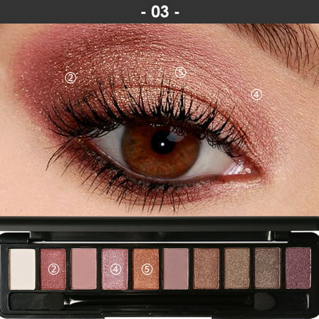New 10 Colors Naked Eye Shadow Palette Eyeshadow Shade for Eyebrows Makeup (Best Eyeshadow For Eyebrows)