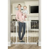 37-Inch Extra Tall and 49-Inch Wide Walk Thru Baby Gate, Includes 4-Inch and 12-inch Extension Kit, 4 Pack of Pressure Mount Kit and 4 Pack of Wall Mount Kit
