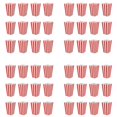 thumbnail image 1 of 48 Boîtes de Sacs à Popcorn à Rayures de Cinéma, Rouge, 1 of 7