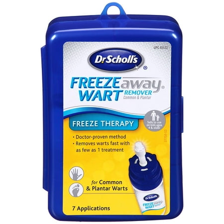 Dr. Scholl’s FreezeAway Wart Remover, 7 Applications // Doctor-Proven Treatment to Rapidy Freeze and Remove Common and Plantar