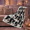 thumbnail image 6 of Realistic Border Collie Portrait Collage, Cozy Pet Portrait Pattern, Warm Flannel Blanket for Living Room and Reading Nook, Dog Lovers Father's Day Gift, Pet Lover Home Decor, 6 of 9