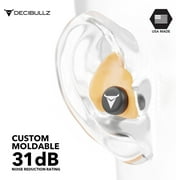 Decibullz Custom Molded Earplugs Pro Pack, One Size - Orange Bundle