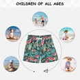 thumbnail image 6 of FORMRS Boys Swim Trunks Quick Dry Mesh Lining Beach Boardshorts, Sizes XS-XL, Green Tropical Pattern, 6 of 7