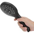 thumbnail image 4 of Grifo de ducha de mano para baño con botón de 3 funciones G1/2in Ducha de mano negra mate, 4 of 5