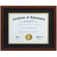 thumbnail image 1 of ELSKER&HOME 8.5x11 Certificate Frame, Classic Coffee Color Frame, Displays Diploma 8.5x11 Inch with Mat - 11x14 Inch Without Mat, 1 of 7