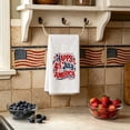 thumbnail image 2 of huayou 4th of July Patriotic Theme Towel, 15.8x23.6 Inch Red White Blue Prints Towel, Soft Quick Dry Towel for Party, Bathroom, Kitchen, 2 of 6
