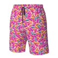 thumbnail image 4 of Fotbe Colorful Donuts 1 Trajes de Baño Estampados para Hombre, Shorts de Verano de Secado Rápido, Ropa de Playa, Bañadores-Large, 4 of 6
