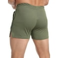 thumbnail image 3 of Hood Crew Men's Workout Shorts Fitness Runing Gym Traning Shorts with Pockets Armygreen XL, 3 of 8