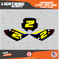 thumbnail image 3 of Kalair GFX Graphics Kit for Honda CRF80 (2004-2010) Lightning Series, 3 of 5