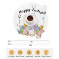 thumbnail image 6 of 15 Inch Round Placemats Set of 4, Easter Non Slip Heat Insulation PP Table Mats, Spring Watercolor Easter Eggs Bunny Flower Washable Place Mats for Kitchen Dining Party Table Decor, 6 of 7