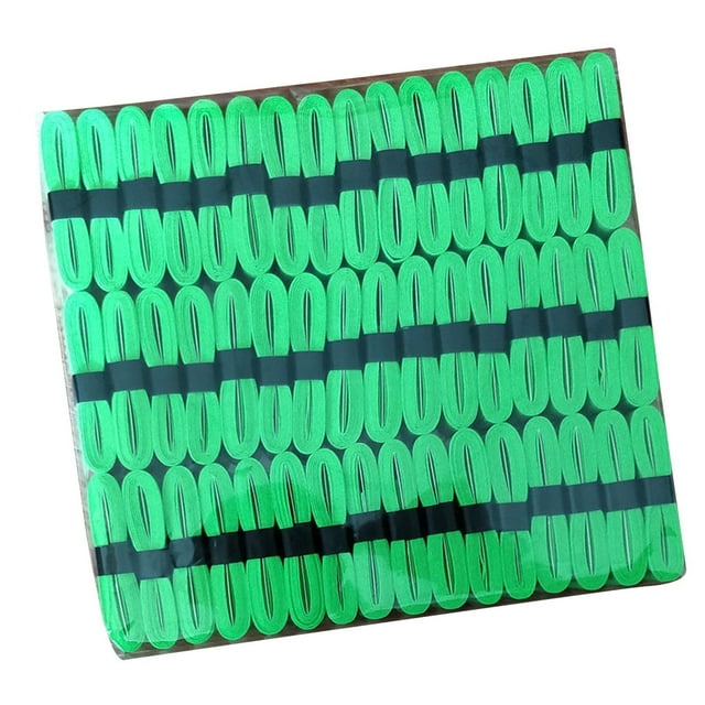 jinwen 48Pcs Tennis Racket Grip Tape Badminton Squash Racket Over Grip Sweat Absorption green