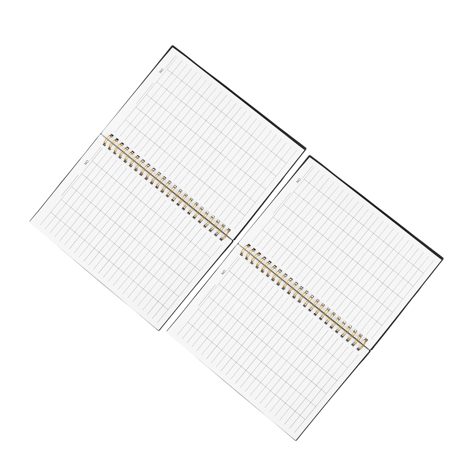 ETHZZLE 2Pcs Budget Planning Book Black Twin Wire Financial Record Book for Daily Accounting