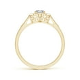 thumbnail image 2 of ANGARA Natural Style Diamond Ornate Engagement Ring in 14K Yellow Gold for Women (Size-4mm| Color-I-J| Clarity-I1-I2) | April Birthstone, Anniversary, Jewelry Gift for Women | Natural Diamond Ring, 2 of 8