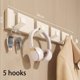 thumbnail image 2 of Gancho invisible para puerta de baño detrás del gancho para ropa plegable percha plegable para ropa, 2 of 7
