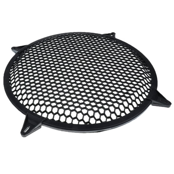 (1) 12" INCH UNIVERSAL SPEAKER SUBWOOFER GRILL MESH COVER W/ CLIPS SCREWS GUARD 12 Inch