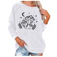 thumbnail image 2 of ICHUANYI Clearance Women Casual Full Sleeve Round Neck Tops Loose Blouse Sun And Print Graphic Sweatshirt(White, XXL) ICHUANYI WER2023081404612, 2 of 6