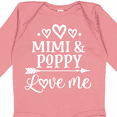 thumbnail image 4 of Inktastic Mimi and Poppy Love Me Baby Clothes Boys or Girls Long Sleeve Baby Bodysuit, 4 of 5