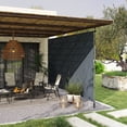 thumbnail image 2 of Outsunny Auvent de Patio Rétractable, Écran d'Intimité Extérieur, Gris Foncé, 2 of 10