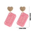 thumbnail image 3 of HongHeng Clearance Under $2.00 Valentine's Day Temperament and Fashionable Trend Versatile Earrings Jewelry Female, 3 of 6