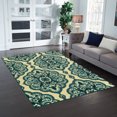 thumbnail image 2 of Mainstays Traditional Roxanne Medallion Teal Blue Area Rug, 5x7, 2 of 7