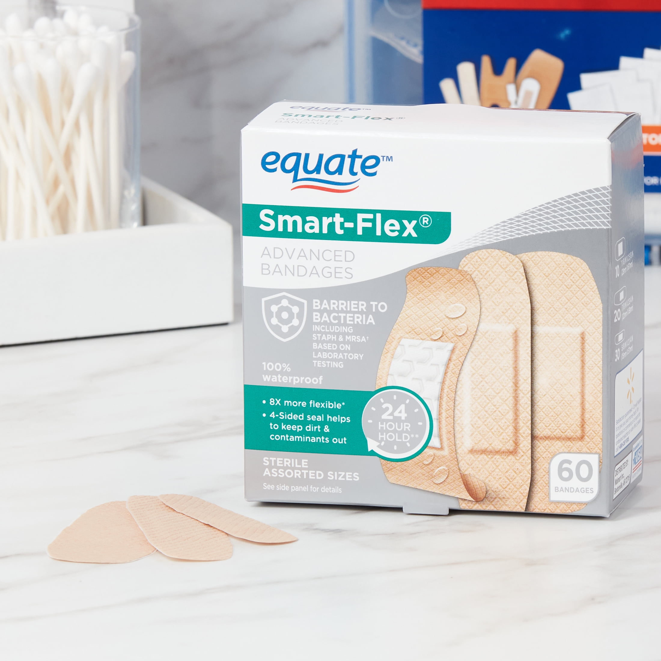 Buy Equate SmartFlex Advanced Bandages, 60 Count Online at Lowest