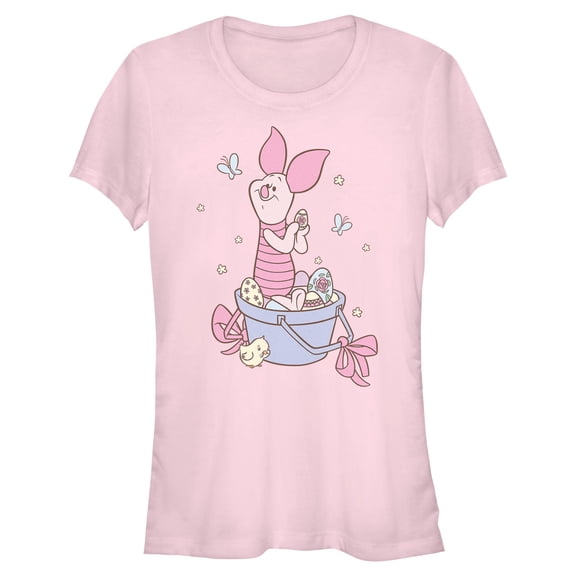 Juniors Winnie the Pooh Sweet Egg Hunt Piglet T Shirt