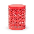 thumbnail image 2 of Baxton Studio Jamila Modern and Contemporary Red Finished metal Outdoor Side Table, 2 of 7