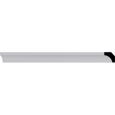 3/4"H x 3/4"P x 7/8"F x 94 1/2"L Traditional Crown Moulding
