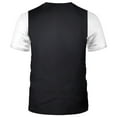 thumbnail image 3 of Rebaike Men's Tuxedo Print T-Shirt Faux Suit Graphic Tee All-Over Costume Polyester Shirt, 3 of 7