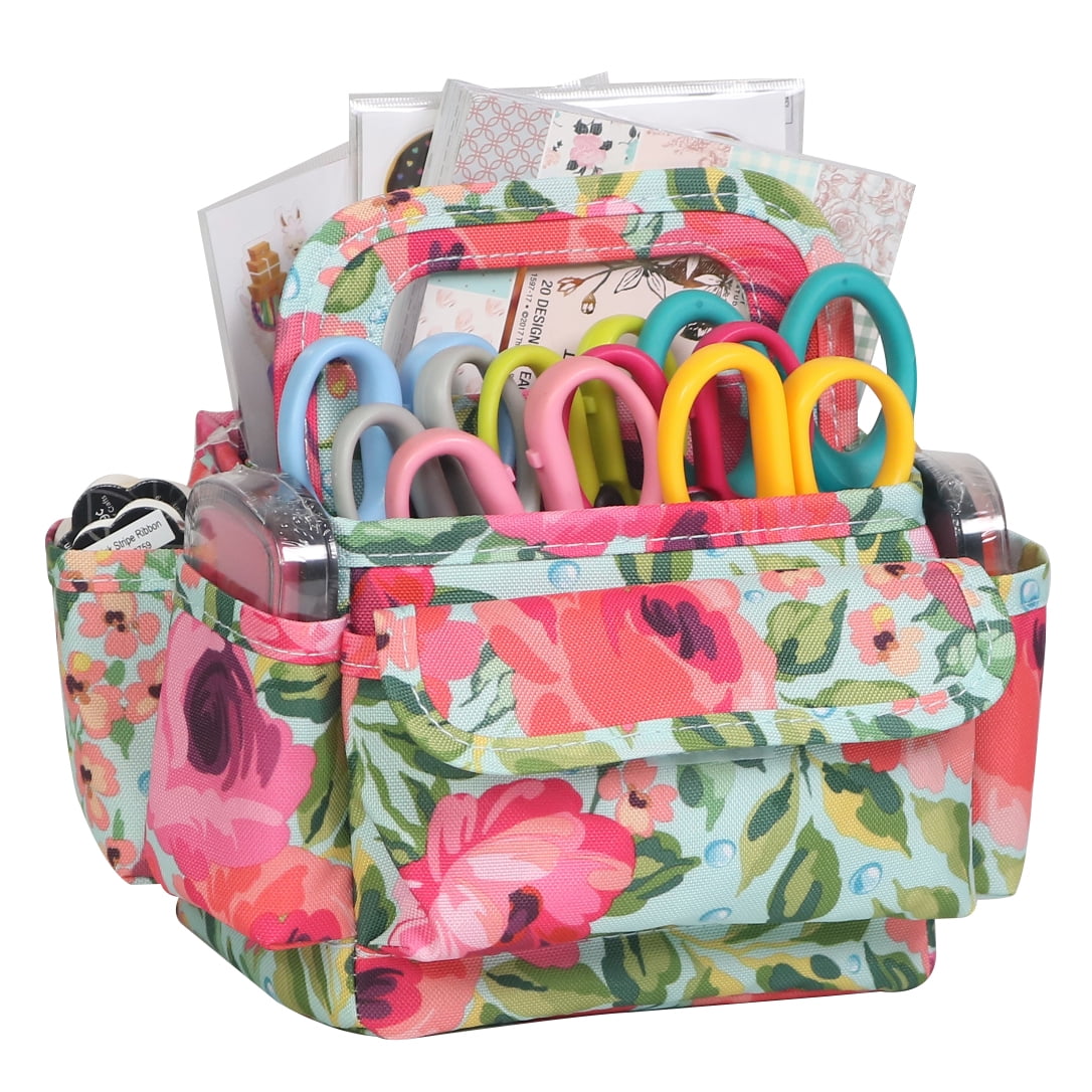 Everything Mary Organizer Storage Caddy for Desk, Floral - Art Supplies