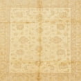 thumbnail image 1 of Ahgly Company Machine Washable Indoor Square Abstract Mustard Yellow Area Rugs, 5' Square, 1 of 7