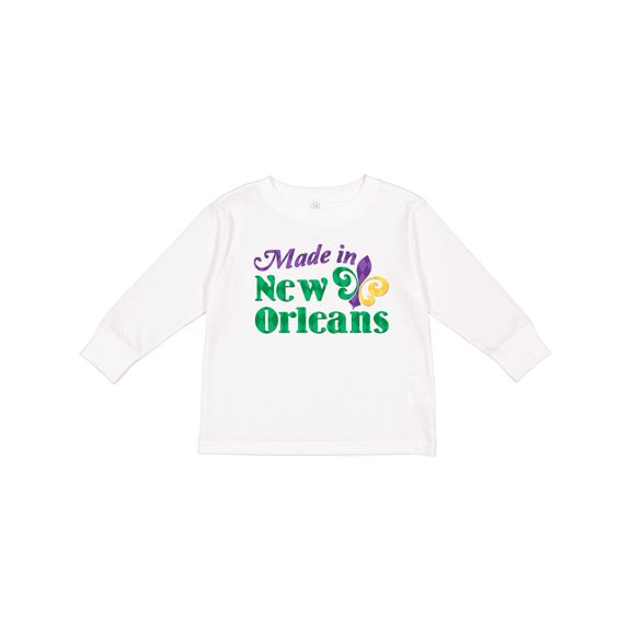 Inktastic Made in New Orleans Boys or Girls Long Sleeve Toddler T-Shirt