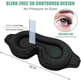 thumbnail image 2 of Sleep Mask 1 Pack 3D Contoured with Adjustable Strap, 2 of 5