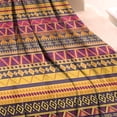 thumbnail image 3 of Boho Yellow Ethnic Geometric Pattern Blanket,Comfortable Soft Flannel Throw Blanket,All Season,Warm Lightweight Blankets for Sofa Bed Couch Living Room Chair,30"x40", 3 of 4