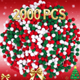 thumbnail image 2 of SHIMELE 2000PCS 1cm Soft Decorative Pom Poms, Colorful Craft Balls for DIY Projects, Holiday Decorations, Tree Ornaments, Assorted Colors Craft Supplies, 2 of 9
