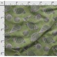 thumbnail image 2 of Soimoi Sea Shell Print,Cotton Cambric, Quilting Fabric Sold by The Yard 42 Inch Wide, Medium Weight Cotton Fabric, SewingSupplies,Sea Green, 2 of 5