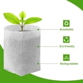 thumbnail image 3 of NOGIS 100PCS Plant Nursery Bags, Biodegradable Non-Woven Plant Grow Bags, Seedling Plant Bags, Fabric Pots for Tree,Vegetable, Potato, Flower seedlings (7.8 "x 8.6", White), 3 of 7