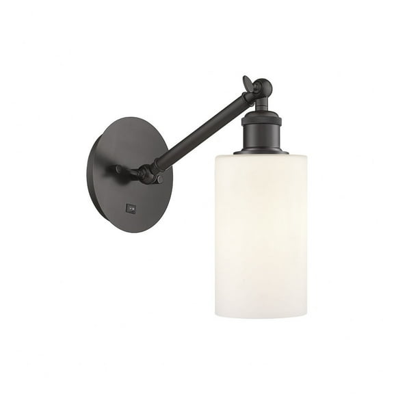 317-1W-OB-G801-LED-Innovations Lighting-Clymer - 1 Light Wall Sconce In Art Nouveau Style-11.25 Inches Tall and 5.3 Inches Wide Oil Rubbed Bronze