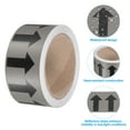 thumbnail image 3 of Uxcell Flow Arrow Tape, Polyethylene Pipe Marking Sticker, 2 inch x 33 ft, Gray/Black, 3 of 5