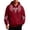 Red, variant on VeFlora Y2K Graphic Zip Up Hoodie for Men, Long Sleeve Drawstring Oversized Sweatshirt for Daily Wear Party(Black1/L)