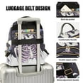 thumbnail image 3 of FORMRS Mini Backpack Purse for Women Travel Daypack Casual Shoulder Bag, White Skeleton, 3 of 7