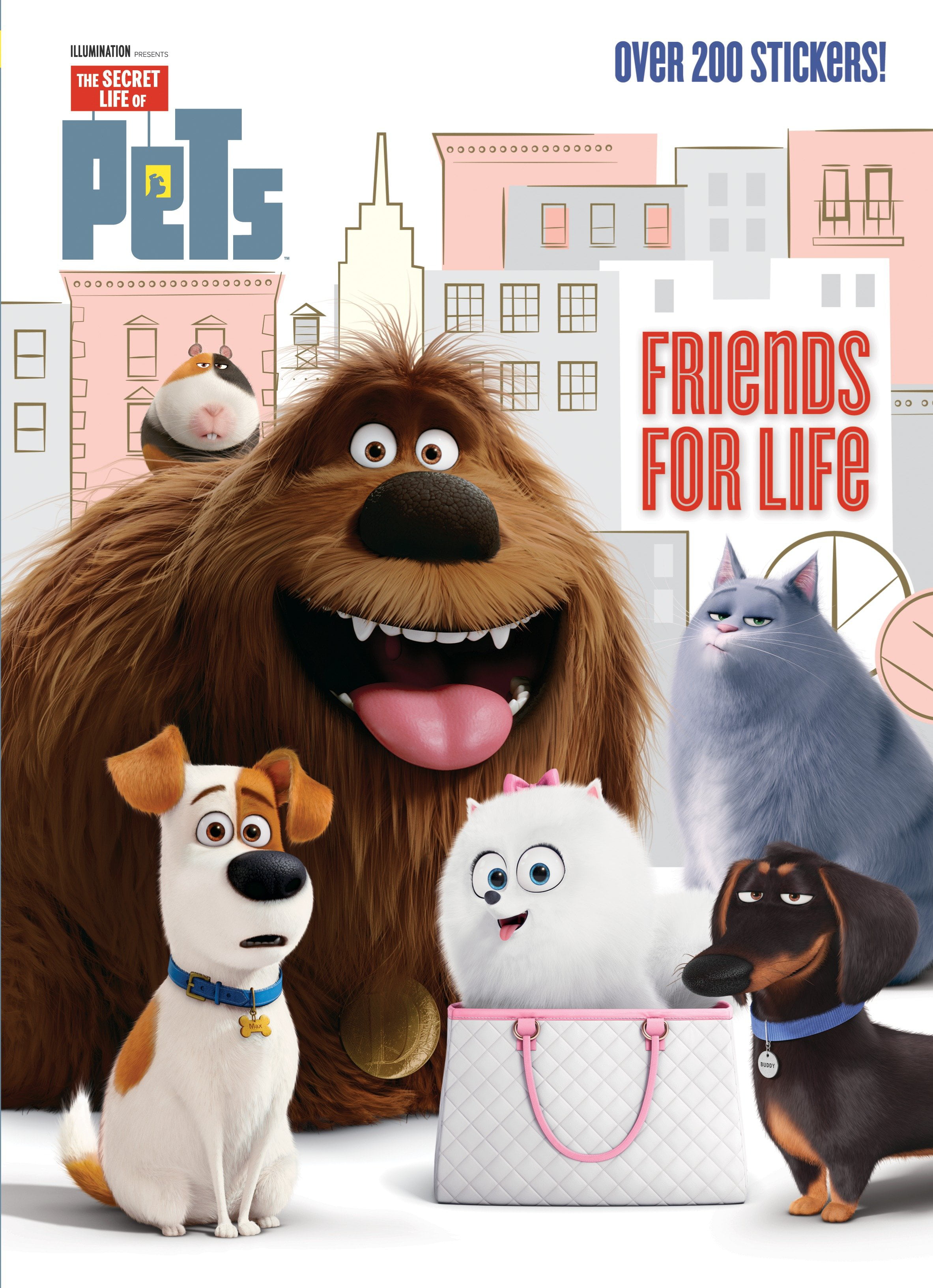 Universal Studios The Secret Life of Pets Bubble Sticker Set